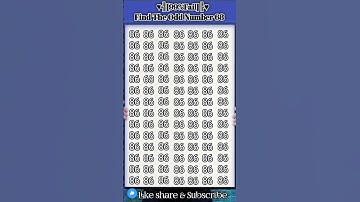 Find the odd number 68 ||#shorts #gk #puzzle #education #gkquiz #maths