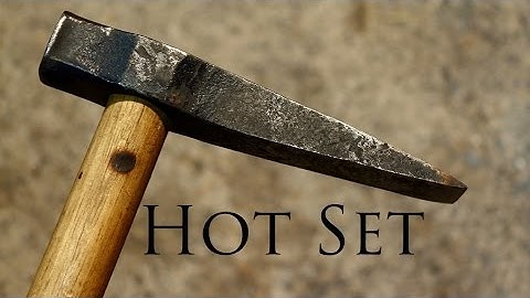 Blacksmithing - Hand Forging A Hot Set tool with handle fitting