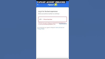 Flipkart Account Blocked Solution !