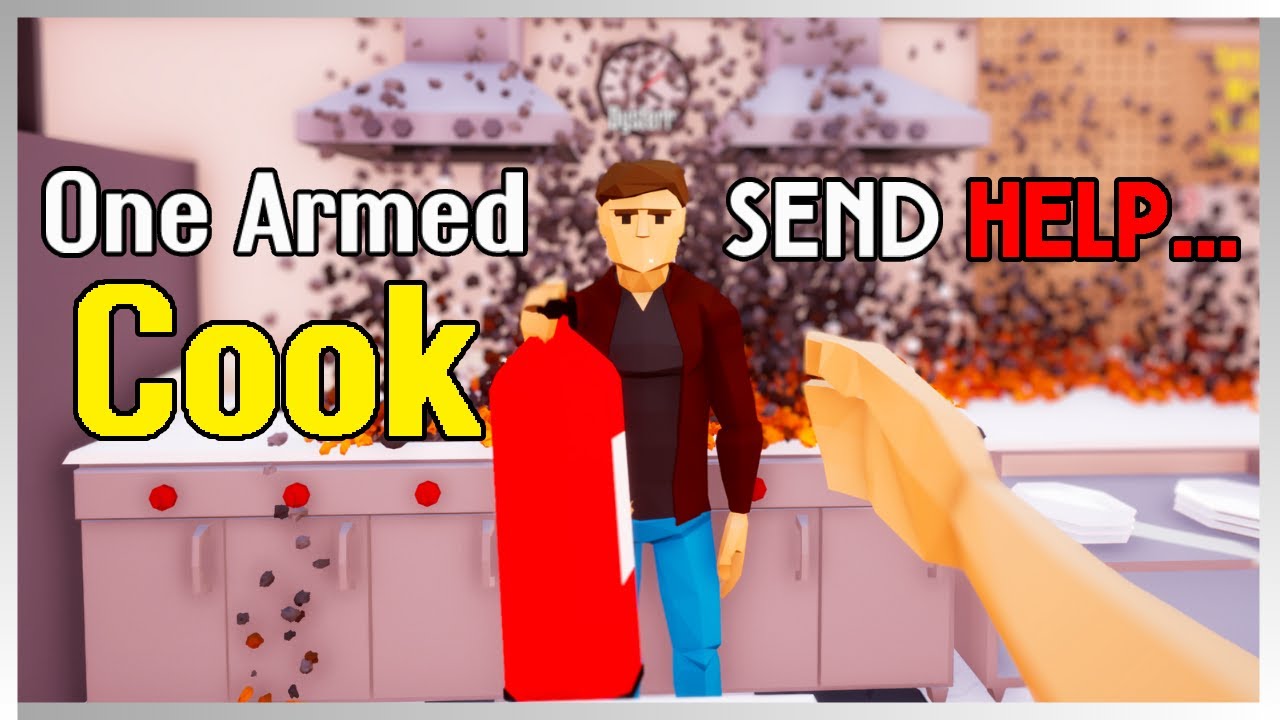 A Game Where You Run A Kitchen With ONE ARM - One Armed Cook - YouTube