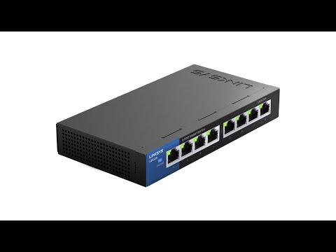 Linksys LGS108 Gigabit Network Switch Unboxing (UK)