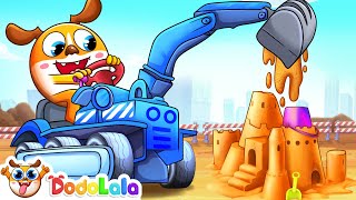 Learn Construction Vehicles with DooDo 🚜 Baby Car Vroom | Kid Learning Song With DodoLala - DooDoo