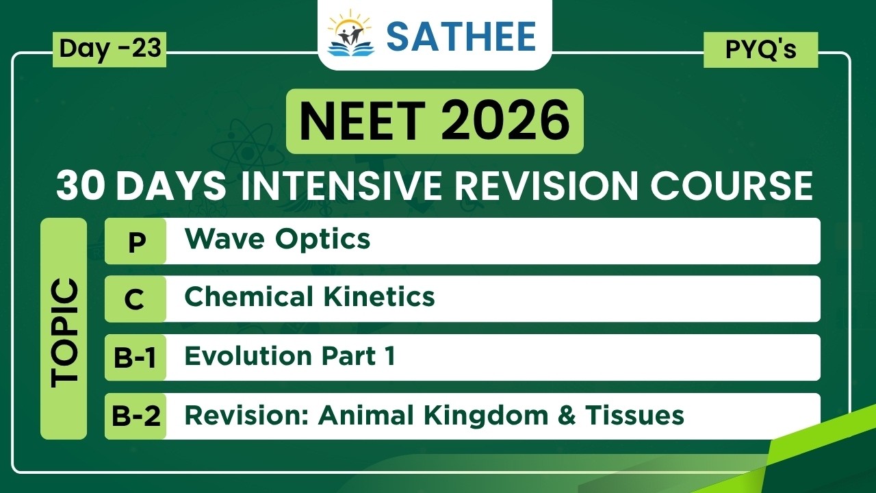 NEET 2026 | 30 Days Intensive Revision Course | Day 23 - YouTube