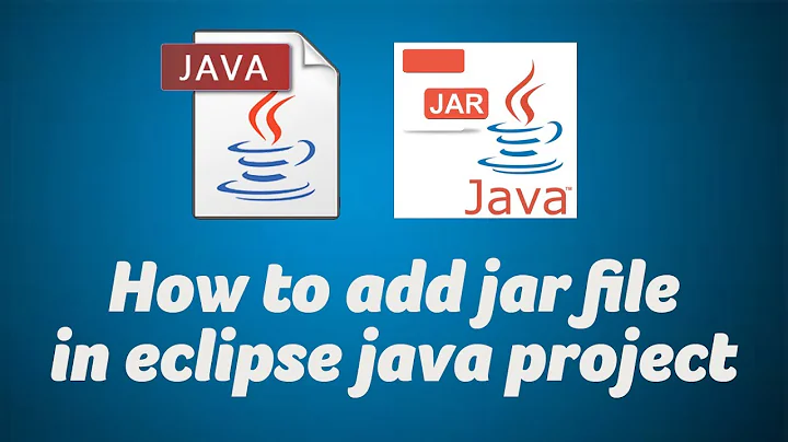 How to add jar file in eclipse java project