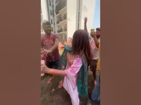 breast holding in holi 2025