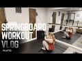 Springboard pilates workout vlog  join me in the studio on the springboard