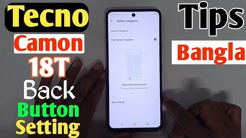 How To Tecno Camon 18T Back Button Setting✅Tecno Camon 18T Navigation Bar-(Uzzol Technology)