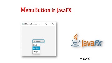JavaFX Tutorial | MenuButton in Javafx