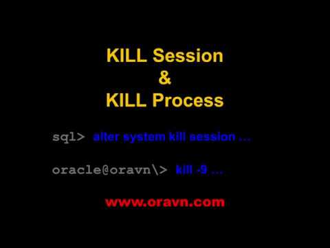 ORACLE: KILL session và KILL process kết nối tới database