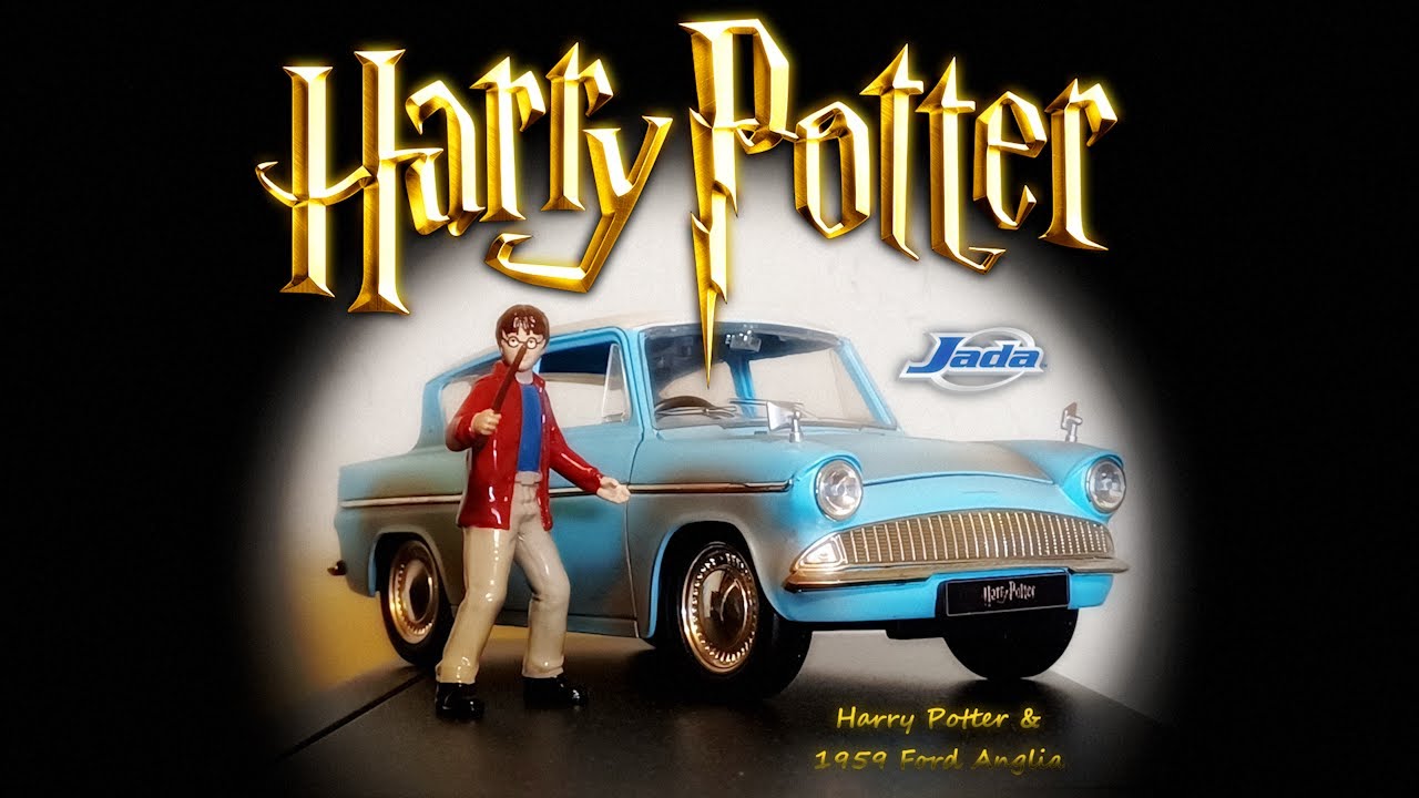 Jada Toys 1:24 Harry Potter and 1959 Ford Anglia Die-Cast Toy Car