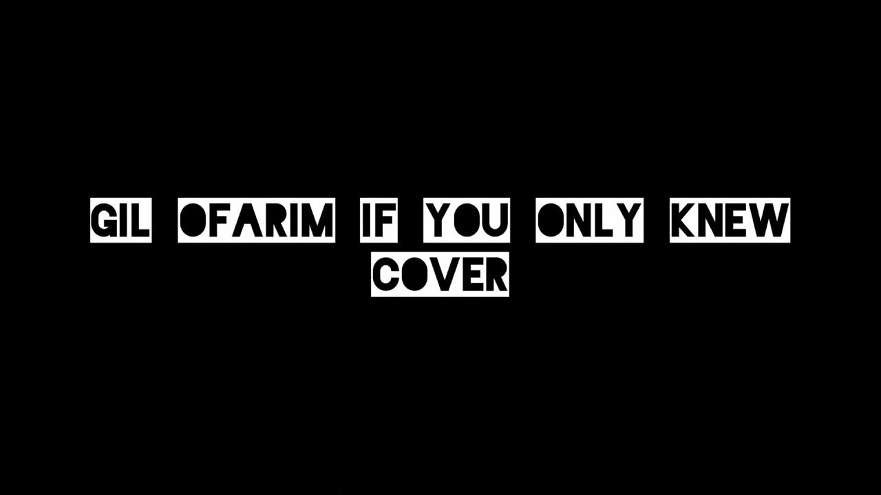 Gil Ofarim If you only knew cover