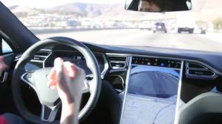 Driving using Tesla Motors's autopilot is both cool and creepy