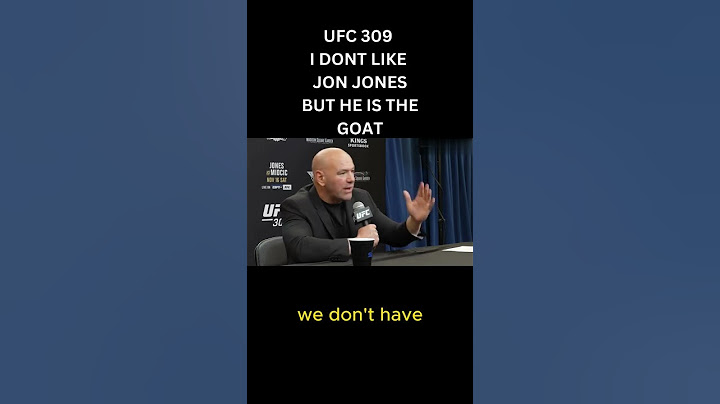 UFC 309 I DONT LIKE JON JONES BUT HE IS THE GOAT