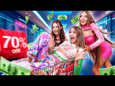 Küçük vs Ortanca vs Büyük Kız Kardeş! 10-18 Yaş Arası Alışveriş Mücadelesi