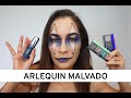 MAQUILLAJE DE HALLOWEEN FACIL | ARLEQUIN MALVADO | CARLA CALVO