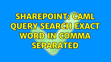 Sharepoint: CAML Query search exact word in comma separated (2 Solutions!!)