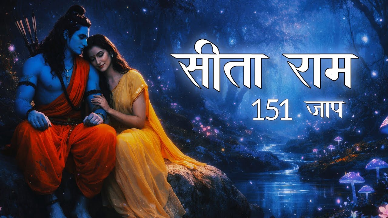 Sita Ram Naam Jaap 151 Times | Peaceful Meditation | Calming Bhajan for Stress Relief & Positivity