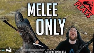 MELEE ONLY - Player Unknown's Battlegrounds #35 (PUBG Custom Games)