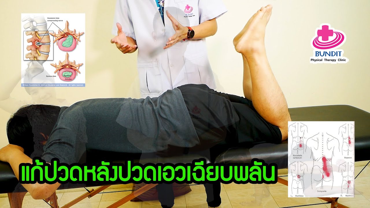 สอนวิธีลดอาการปวดที่บริเวณหลัง ปวดหลังส่วนล่าง แบบเฉียบพลัน   | ตอบคำถามกับบัณฑิต EP.69