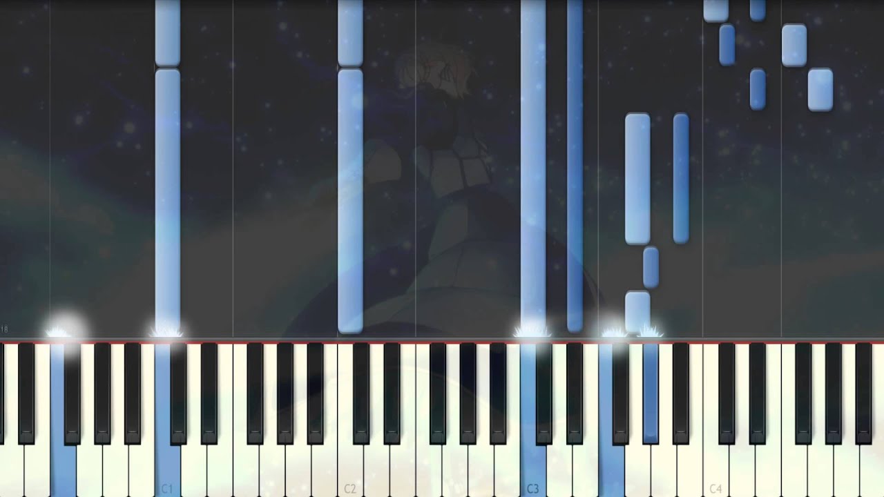 [Fate Zero] If You Leave Piano Synthesia Tutorial