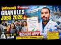 🚨 HYD:Granules India Recruitment 2026 | Walk In Drive Hyderabad | Freshers & Experienced Apply. #see
