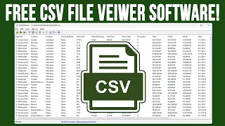 Free CSV File Veiwer Software screenshot 5