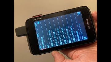 Garmin Montana 700i   Tracks and Activities