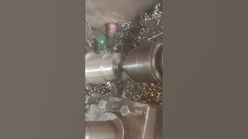 Shaft turning operation in lathe machine #cnc #latheoperation #latheoperator