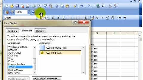 AM 4653 Assign a macro to a toolbar button Microsoft excel 2003 ECDL Advanced ITQ3