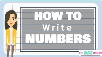 How to Write Numbers for Kids