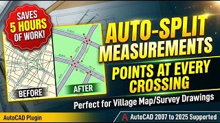 🚀 Automate AutoCAD Survey Drawings! Auto-Split Measurements & Kannada Labeling LISP