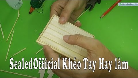 Tập làm cái đế lót ly bằng tăm tre ở nhà