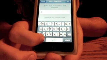 iPhone and iPod Touch Lettered Passcode(Without Jailbreak) - Ethan