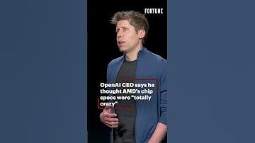 OpenAI CEO says he thought AMD