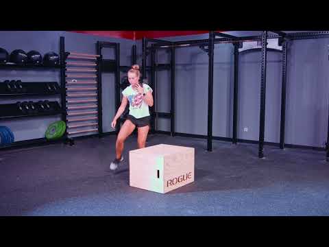 How to | Single Dumbbell Box Step Overs