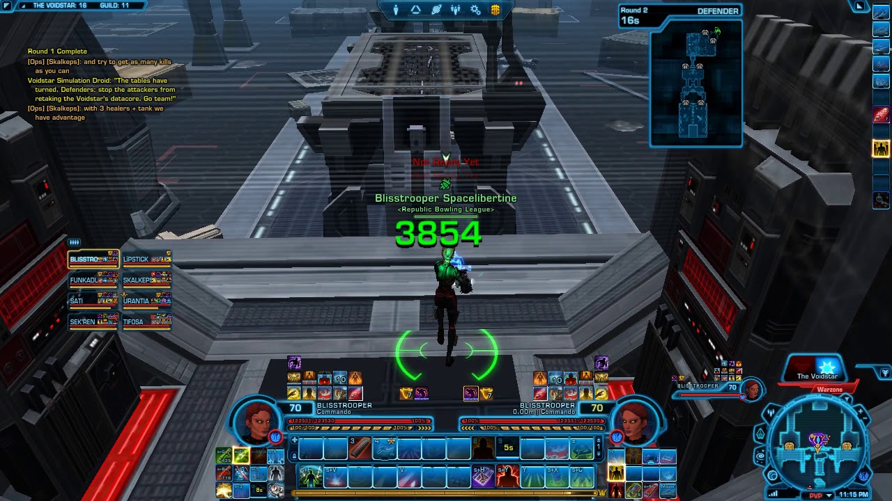 SWTOR PVP level 70 Commando Gunnery (RBL vs. RBL)