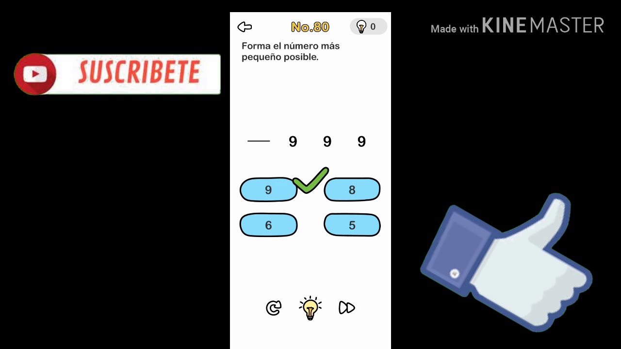 Brain Out Forma el número más pequeño posible - YouTube
