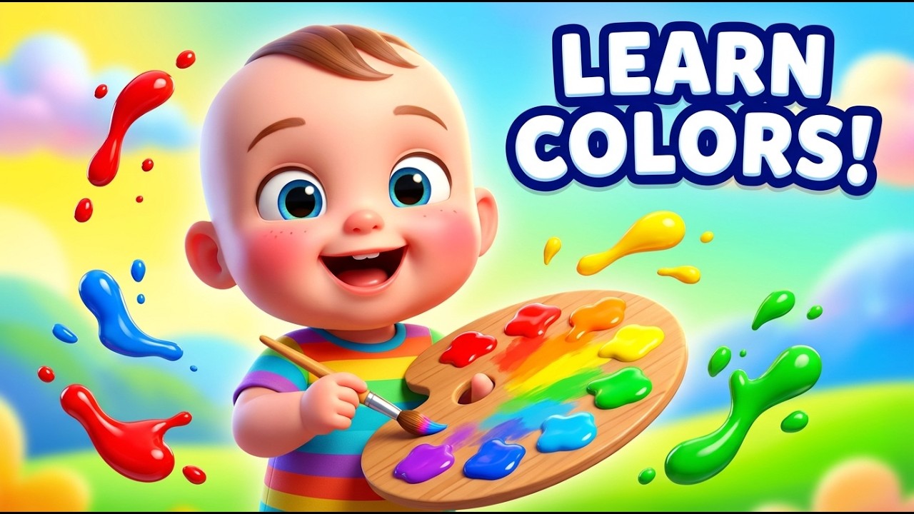 Baby Colors Name Song 🎨🌈 | Learn Colors for Toddlers | Nursery Rhyme