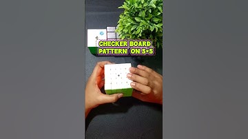 How to make checker board pattern on 5×5 Rubik