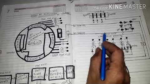10 kw 3 phase ac alternator connection diagram..
