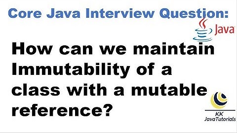 How can we maintain Immutability of a class with a mutable reference?|[Immutability concept in java]