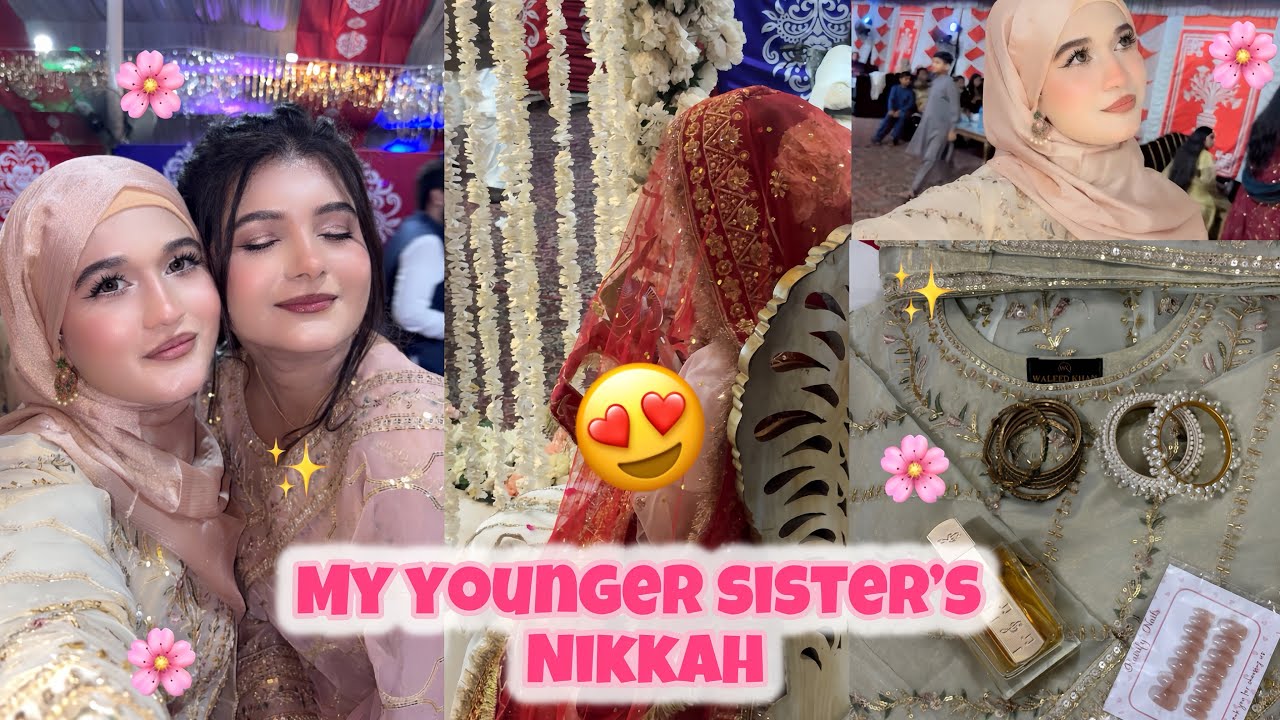 SISTER’s NIKKAH🤍|Garmi bht thi🫩|Sb ki looks🤌🏻