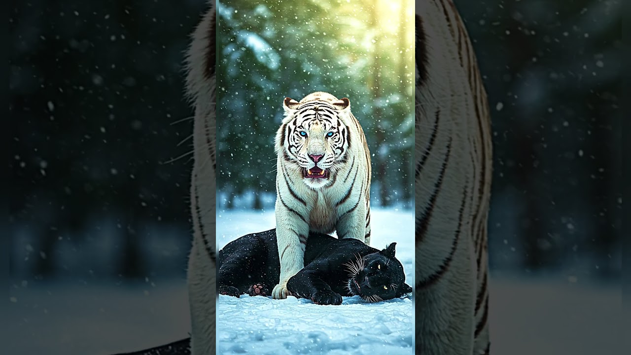 DARKNESS VS LIGHT 👑👑👑(Black Panther, Leopard, Tiger, Snow Fox, Python) 