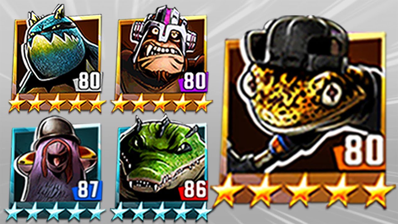 TMNT Legends Leatherhead, Slash, Pigeon Pete, Dr Rockwell, Mondo Gecko