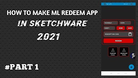 How to make ML REDEEMER in Sketchware /PART 1