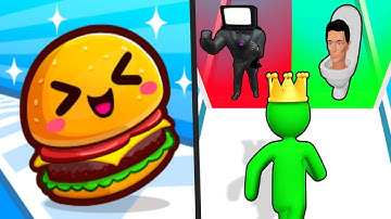 FOOD RUN vs GIANT RUSH - All levels UPDATED Speedrun Gameplay Walkthrough - BEST android GAMES