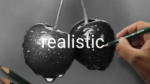 realistic art |Hyperrealistic Cherries | Step-by- step Tutorial video Art By supex art