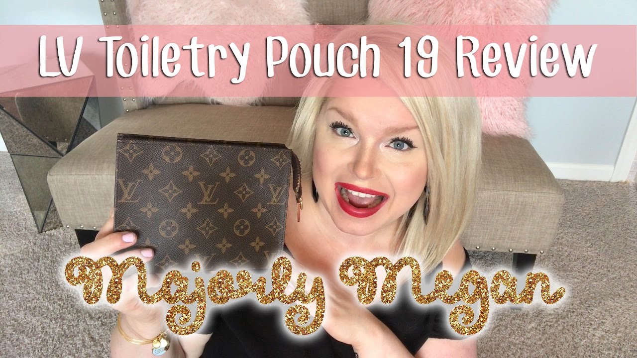 Louis Vuitton Pochette Toiletry Pouch 19 Review - Whats in my bag - YouTube