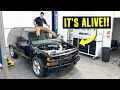 Over 1000 hp on low boost zacs godzilla swapped 2dr tahoe hits the dyno