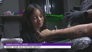 Meet Athena Castillo, an 8-year-old tattoo artist in San Antonio